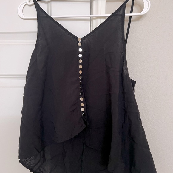 Backless Black Spaghetti Strap Nice Top - Picture 2 of 7